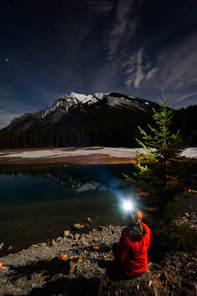Banff-Minnewanka-Night